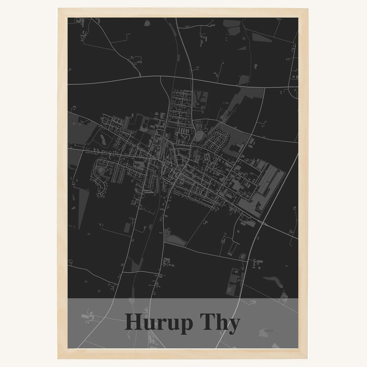 Hurup Thy plakat – Firkantet 2026 – Mørk grå