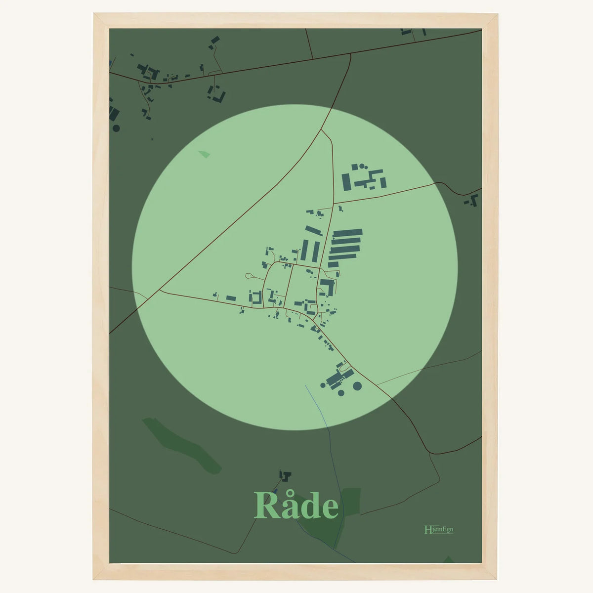 Råde plakat – Centrum 2026 – Lys pastel grøn