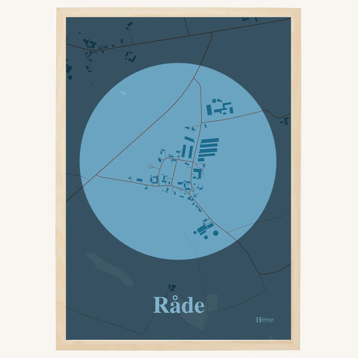 Råde plakat – Centrum 2026 – Lys pastel blå