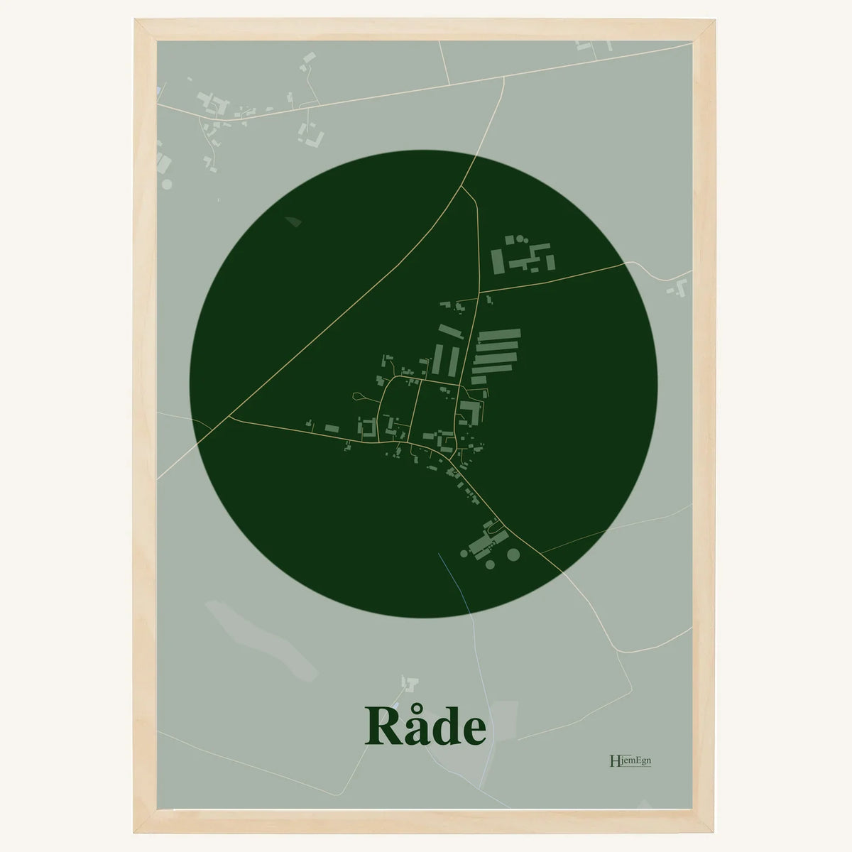 Råde plakat – Centrum 2026 – Mørk grøn