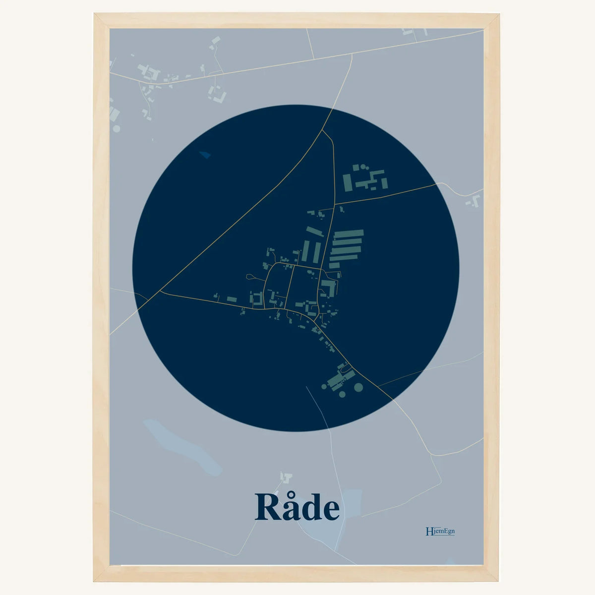 Råde plakat – Centrum 2026 – Mørk blå