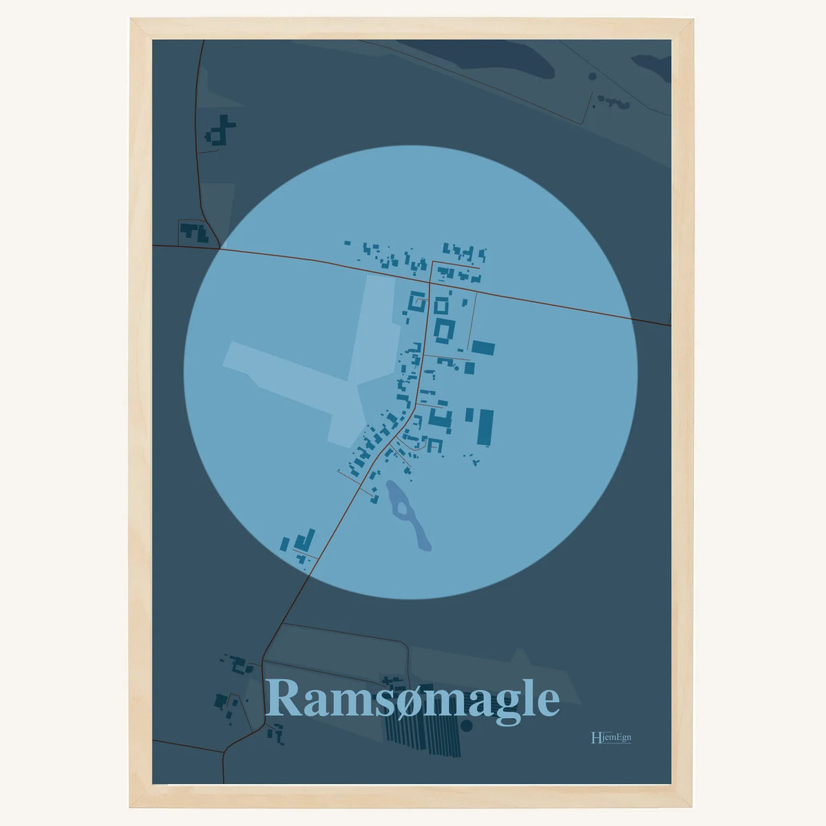 Ramsømagle plakat – Centrum 2026 – Lys pastel blå