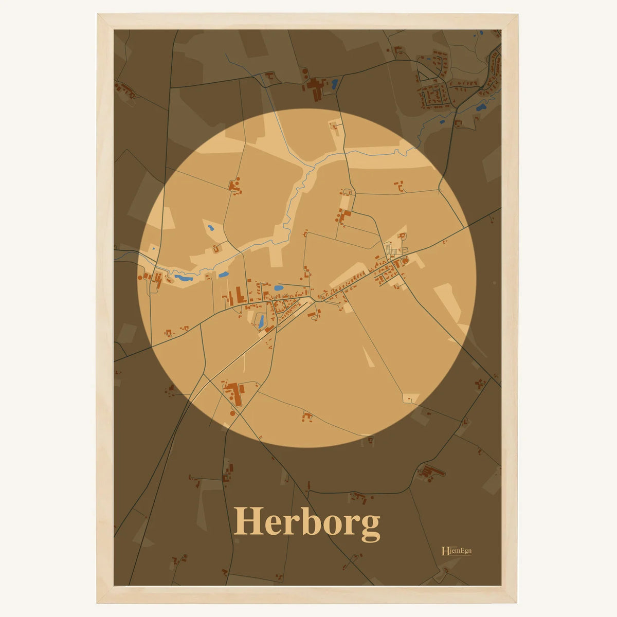 Herborg plakat – Centrum 2026 – Lys pastel brun