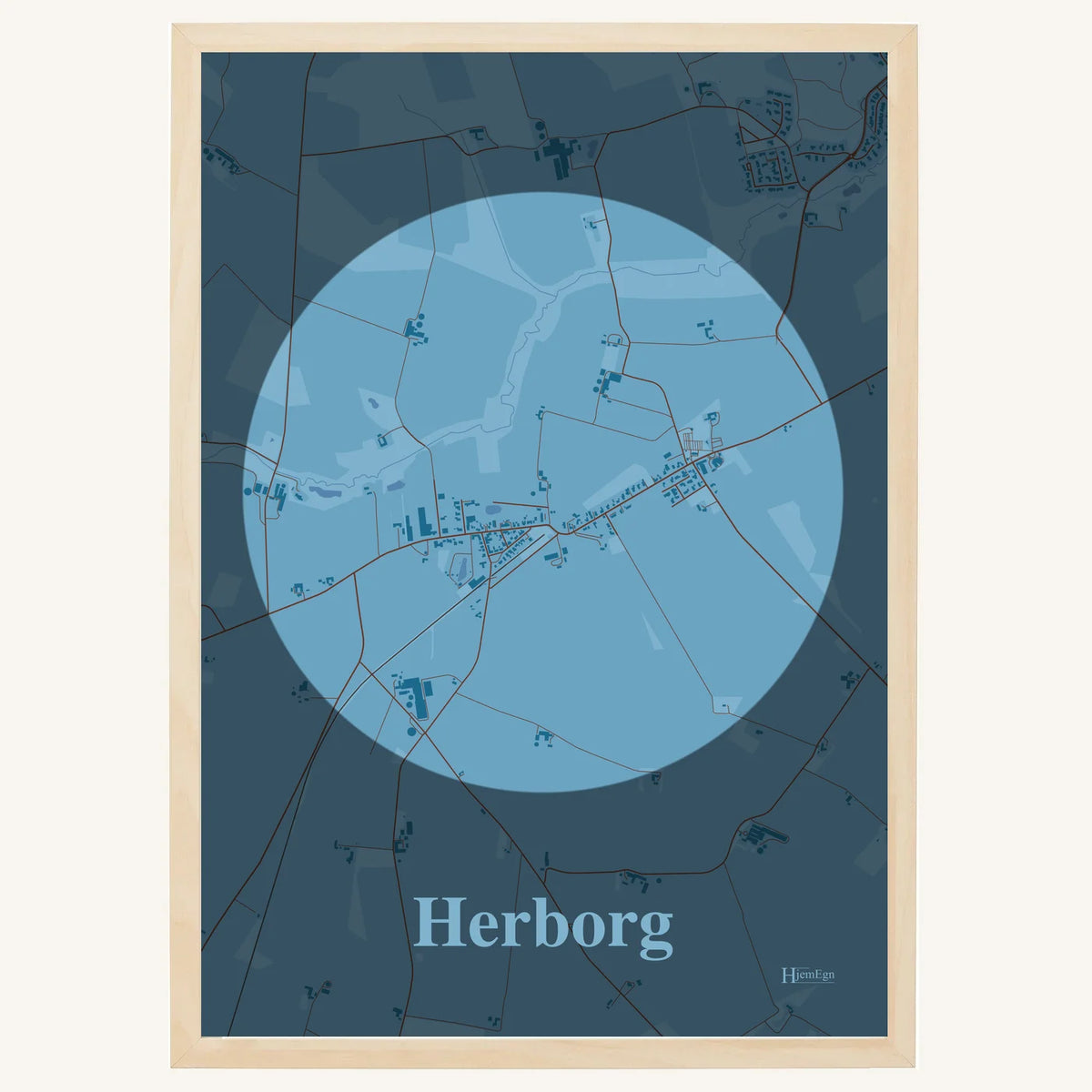 Herborg plakat – Centrum 2026 – Lys pastel blå