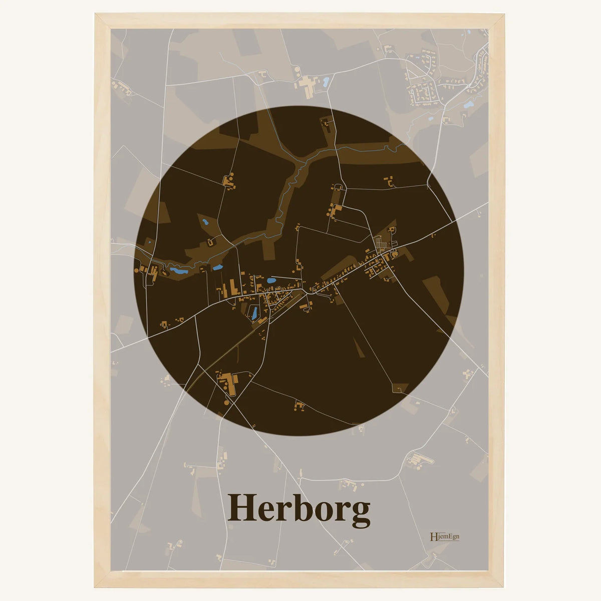 Herborg plakat – Centrum 2026 – Mørk brun