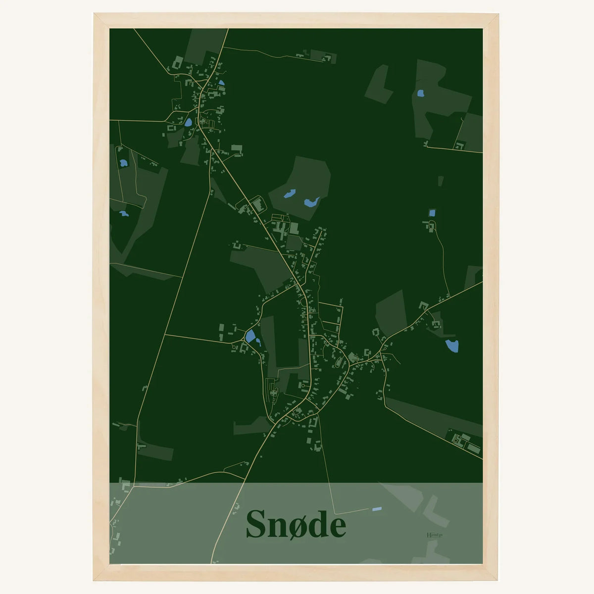 Snøde plakat – Firkantet 2026 – Mørk grøn