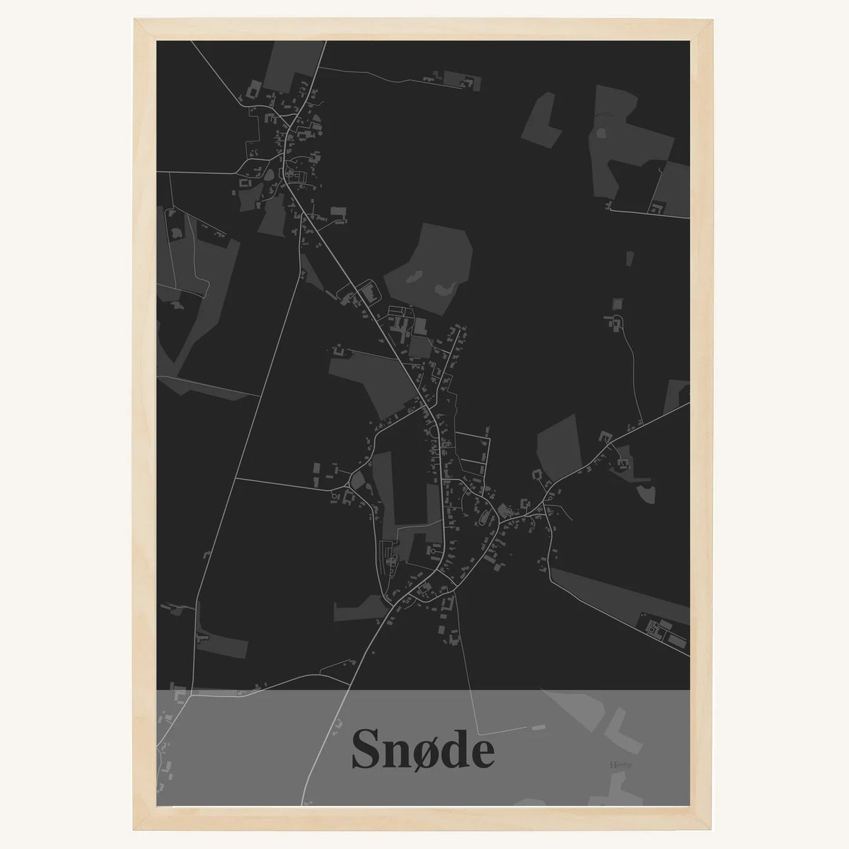 Snøde plakat – Firkantet 2026 – Mørk grå