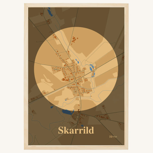 Skarrild Plakat – Lys pastel brun