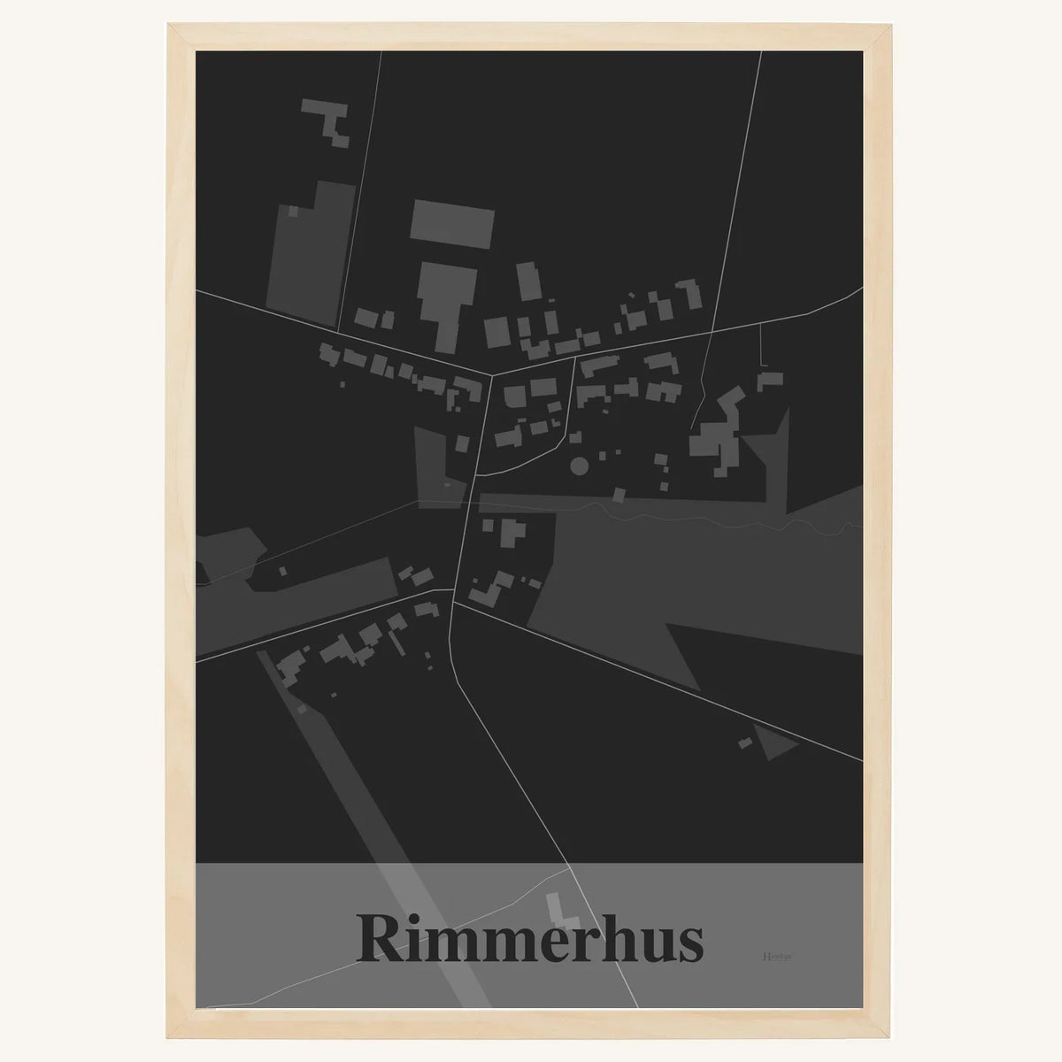 Rimmerhus plakat – Firkantet 2026 – Mørk grå
