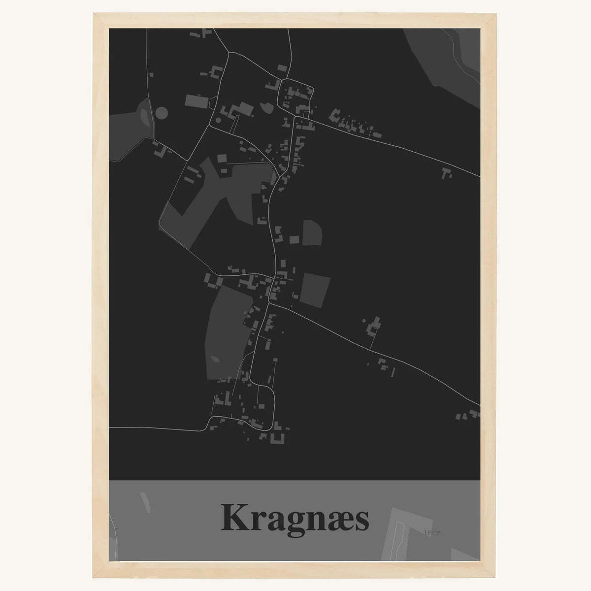 Kragnæs plakat – Firkantet 2026 – Mørk grå