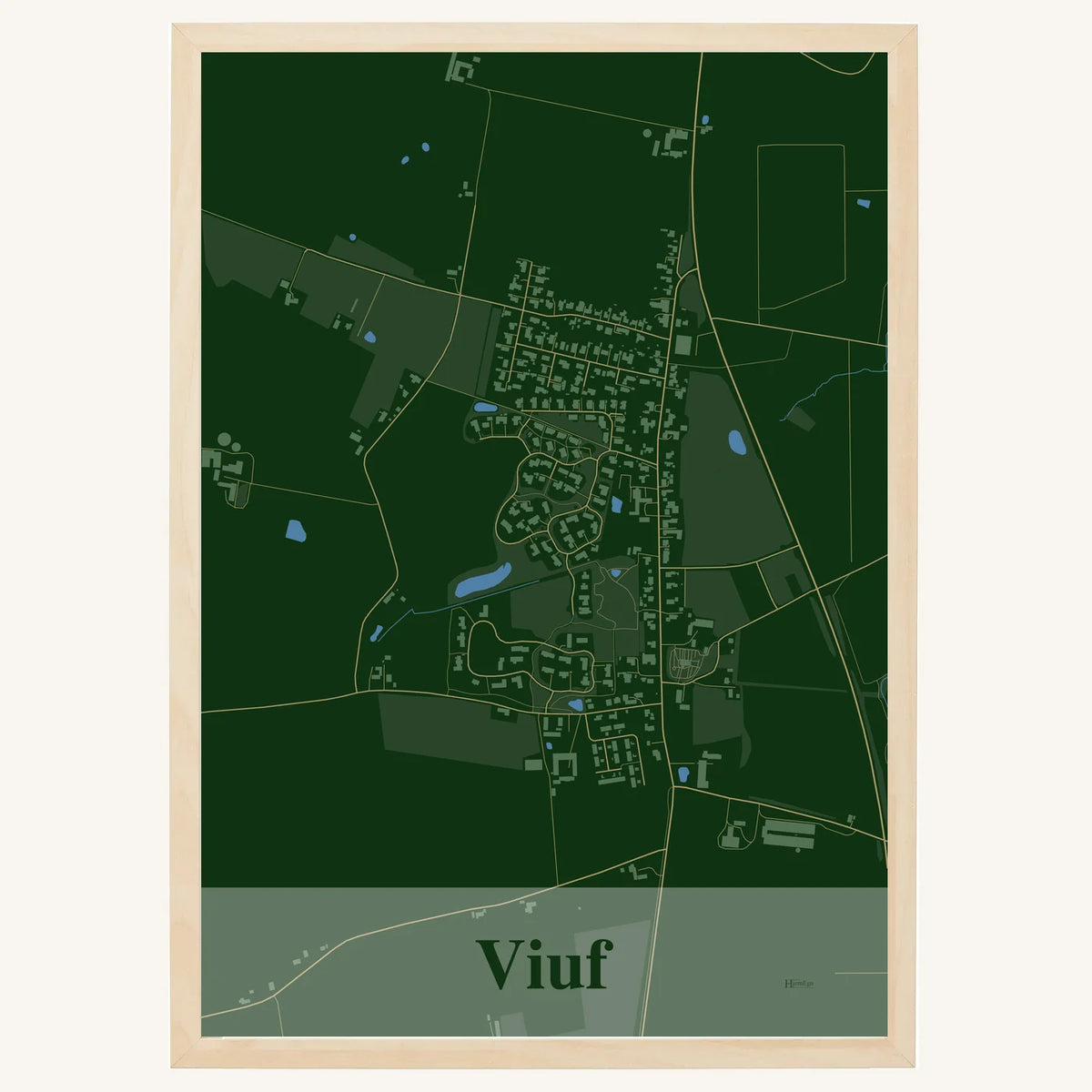 Viuf plakat – Firkantet 2026 – Mørk grøn