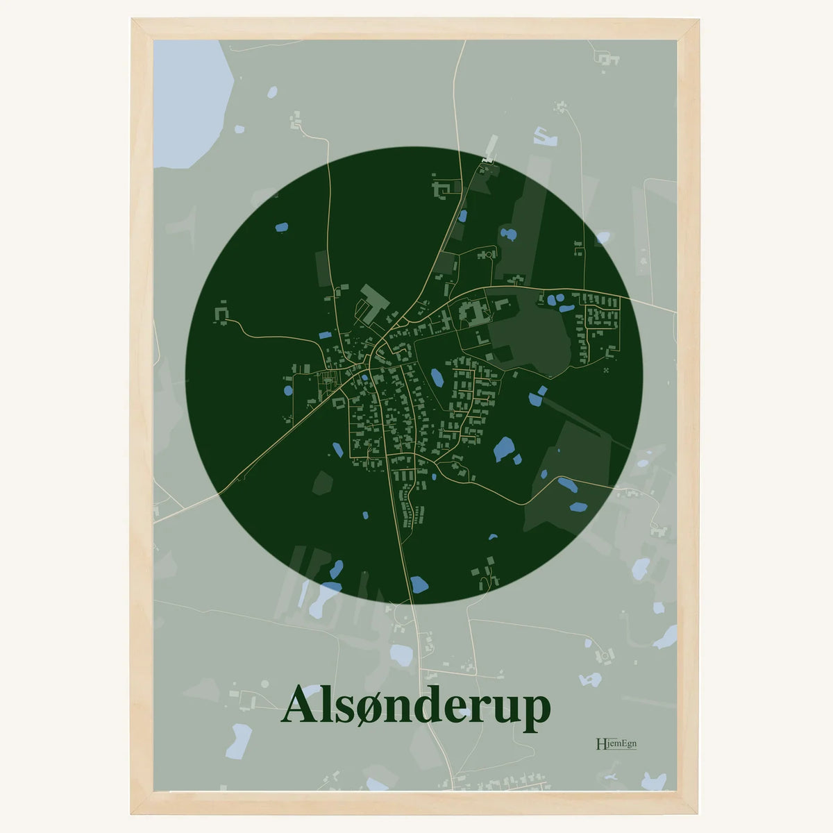 Alsønderup plakat – Centrum 2026 – Mørk grøn