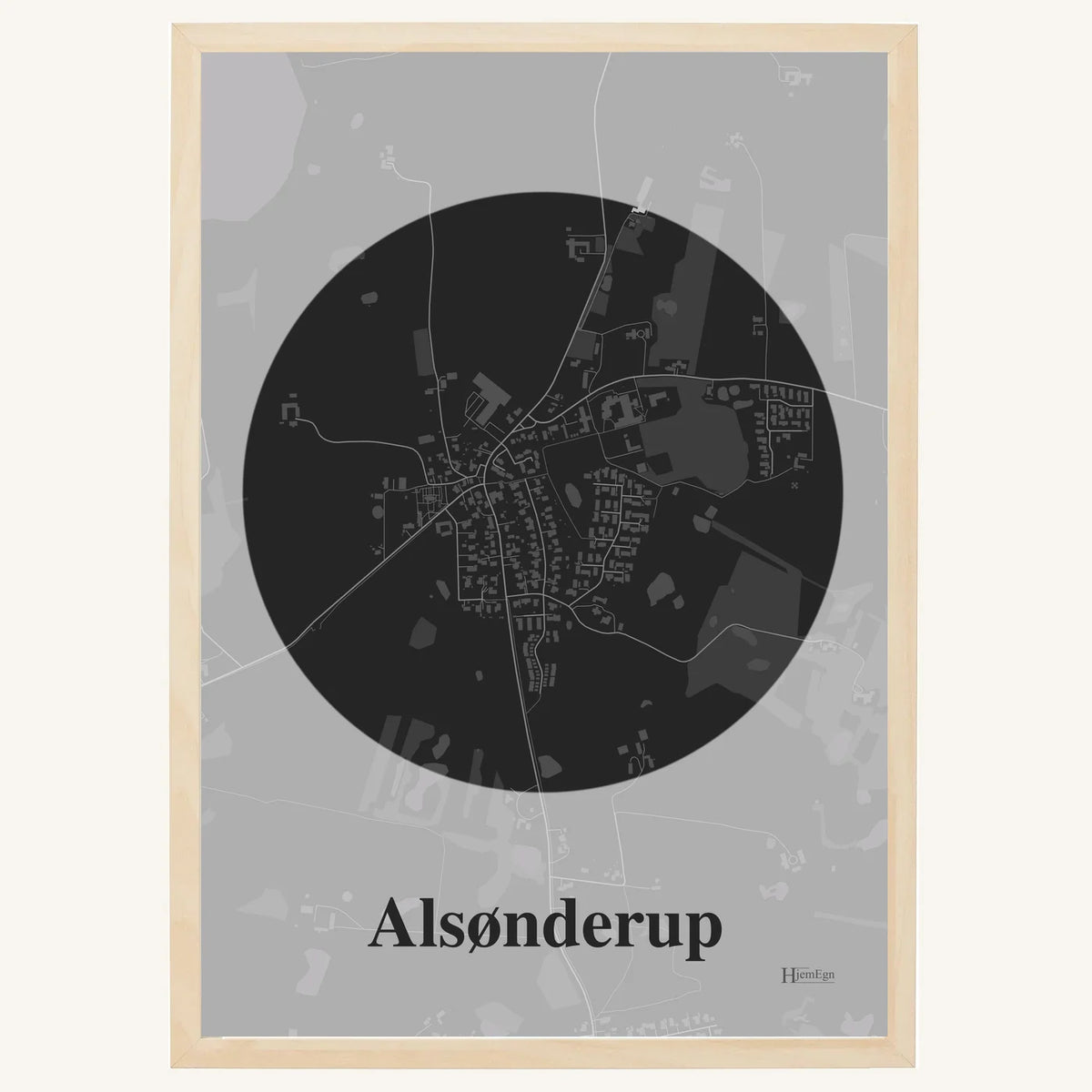 Alsønderup plakat – Centrum 2026 – Mørk grå