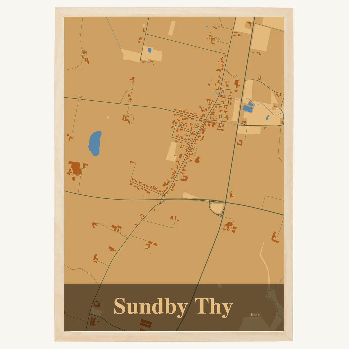 Sundby Thy plakat – Firkantet 2026 – Lys pastel brun