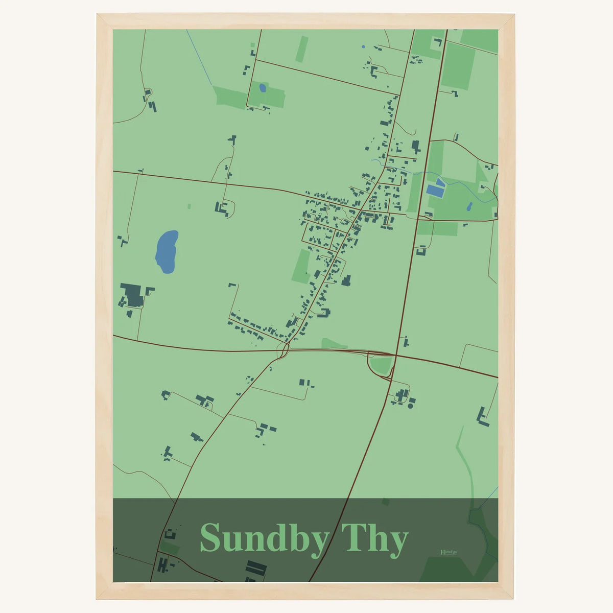 Sundby Thy plakat – Firkantet 2026 – Lys pastel grøn