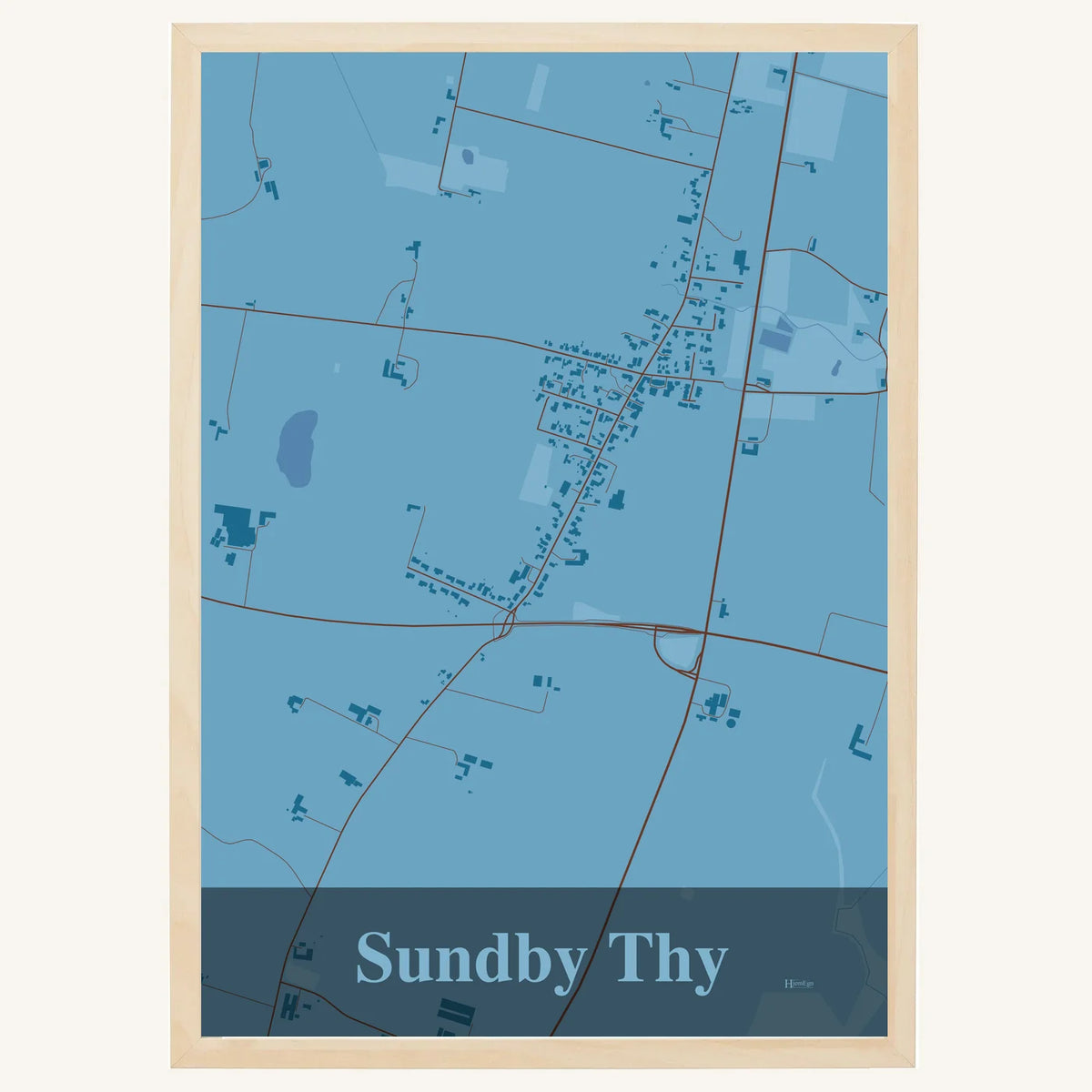 Sundby Thy plakat – Firkantet 2026 – Lys pastel blå