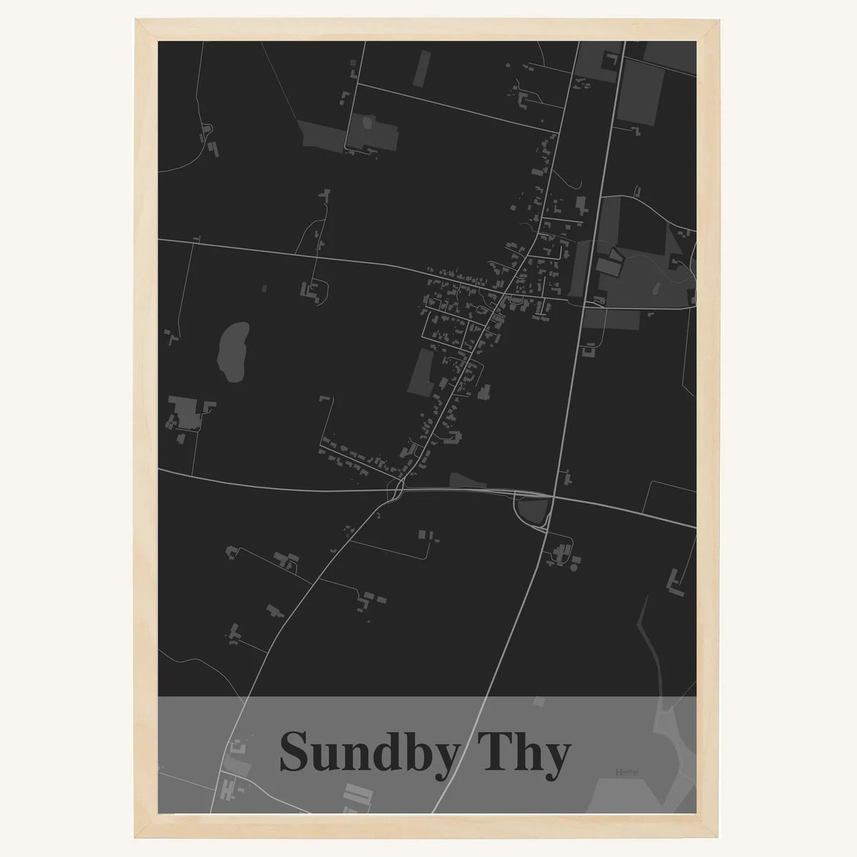 Sundby Thy plakat – Firkantet 2026 – Mørk grå