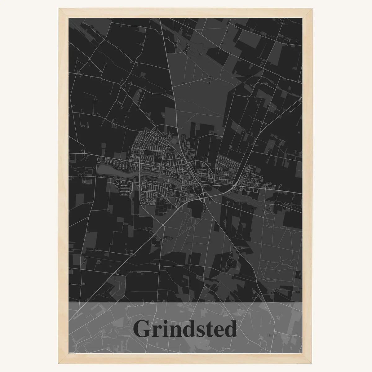 Grindsted plakat – Firkantet 2026 – Mørk grå