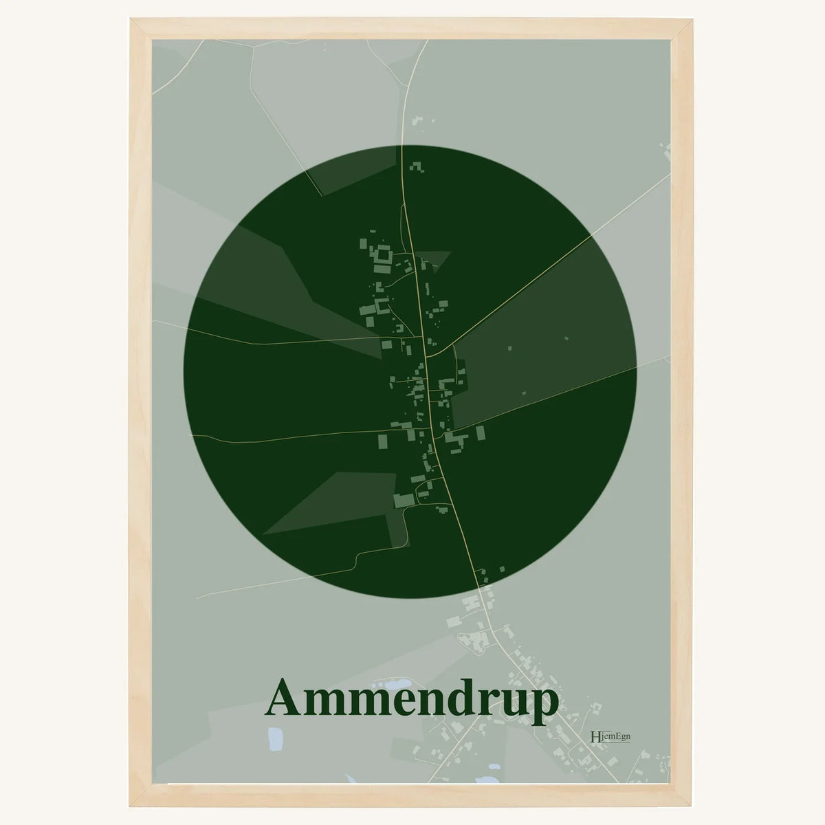 Ammendrup plakat – Centrum 2026 – Mørk grøn