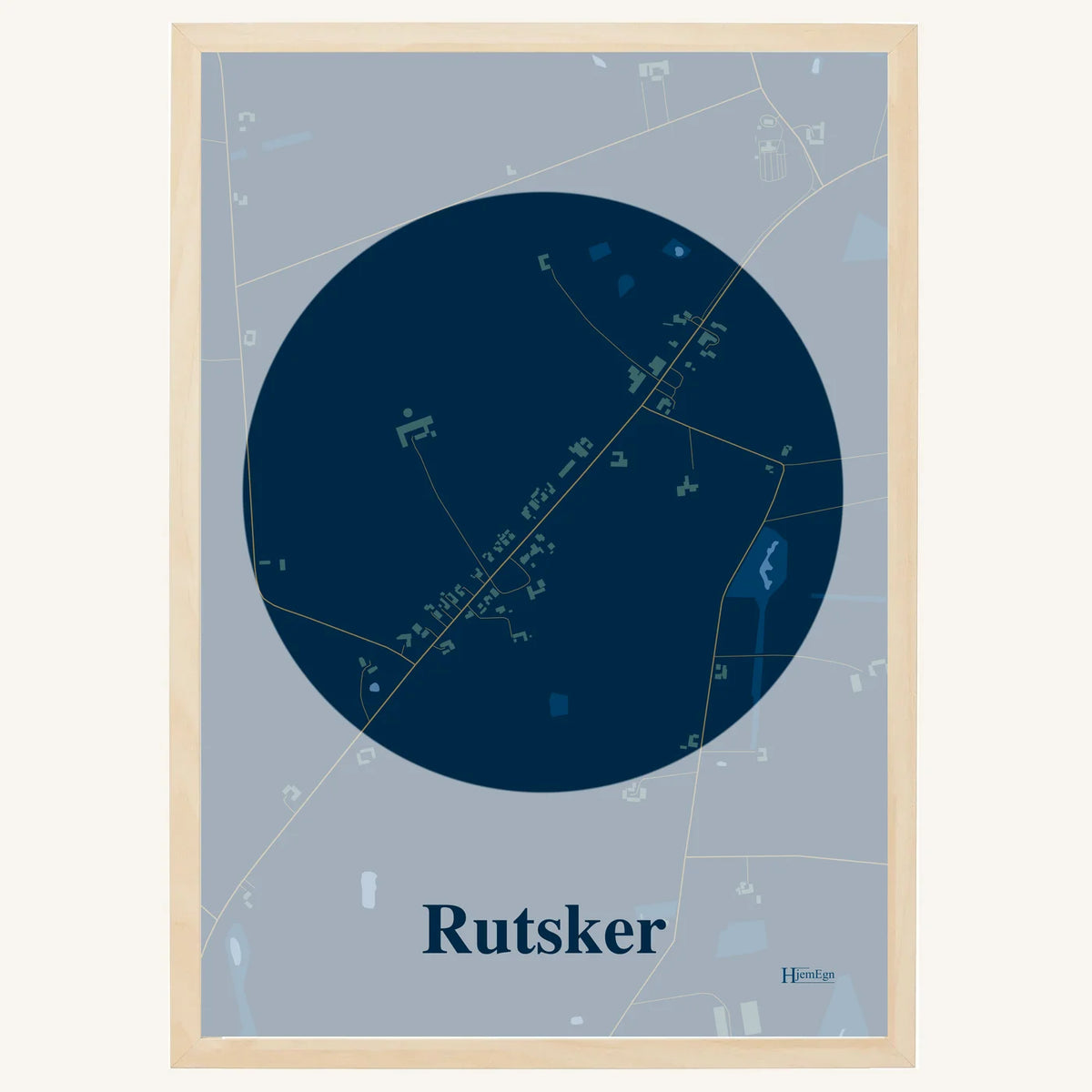 Rutsker plakat – Centrum 2026 – Mørk blå