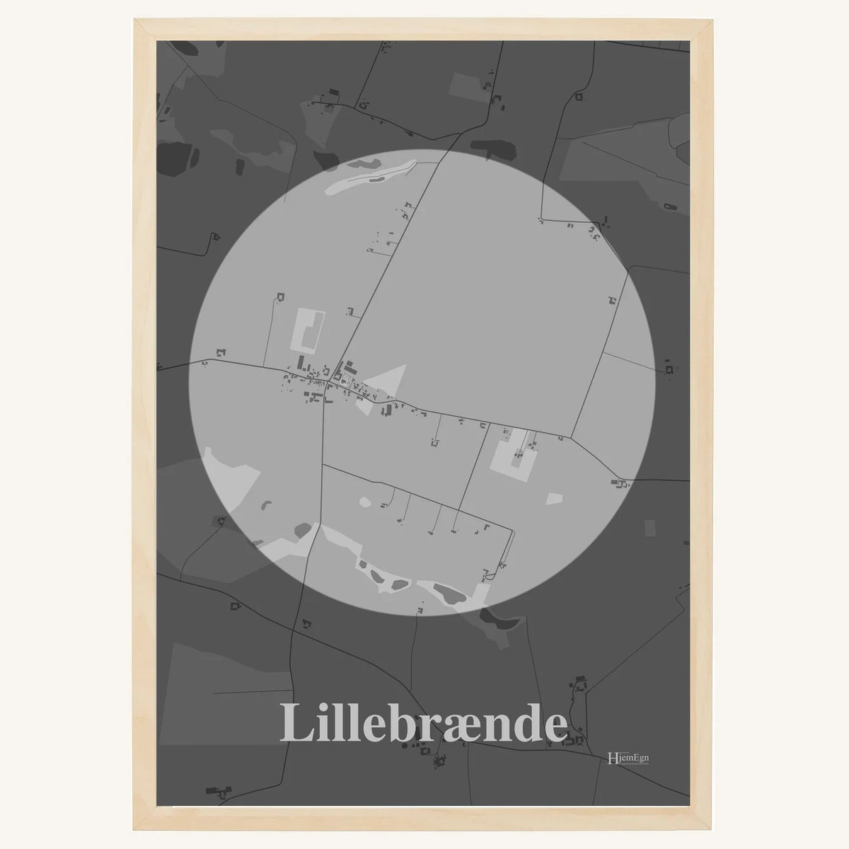 Lillebrænde plakat – Centrum 2026 – Lys pastel grå