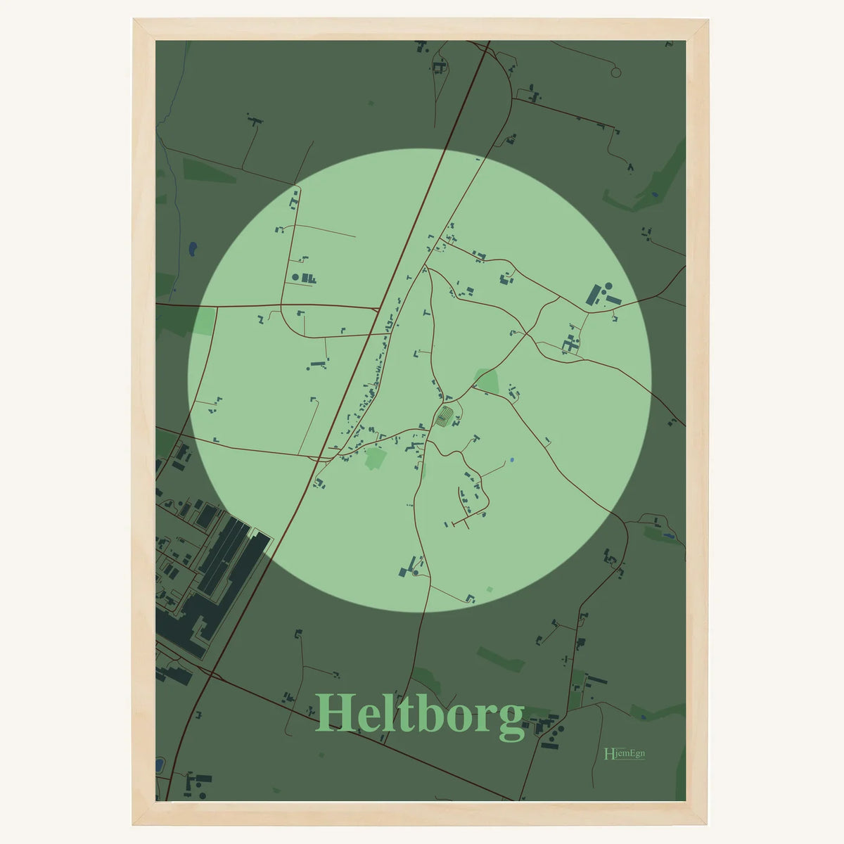 Heltborg plakat – Centrum 2026 – Lys pastel grøn