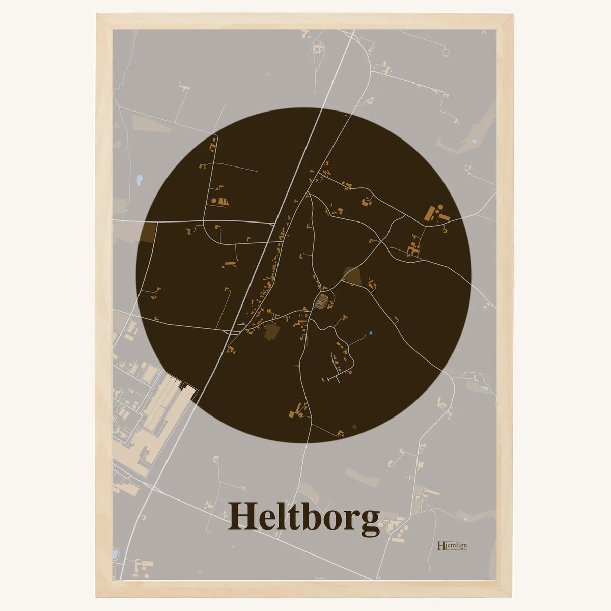 Heltborg plakat – Centrum 2026 – Mørk brun