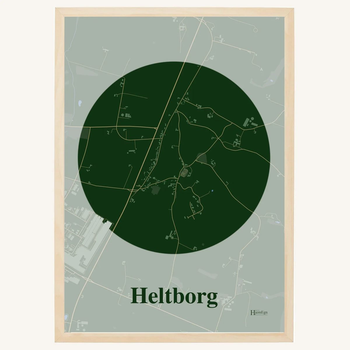 Heltborg plakat – Centrum 2026 – Mørk grøn
