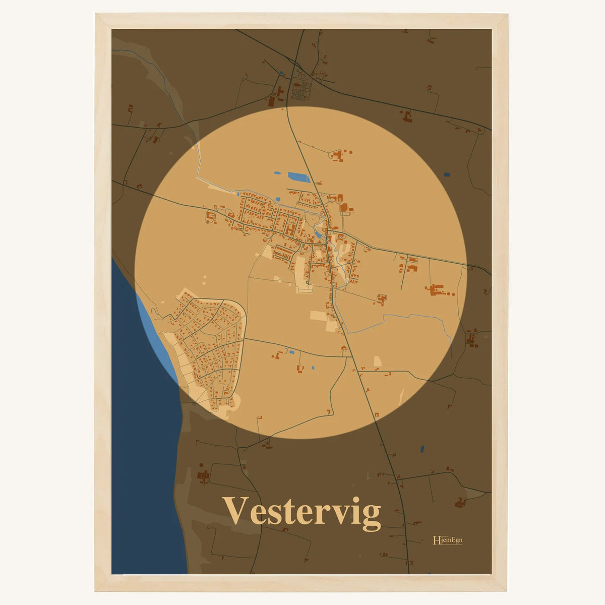 Vestervig plakat – Centrum 2026 – Lys pastel brun