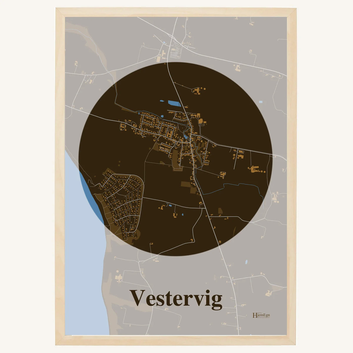 Vestervig plakat – Centrum 2026 – Mørk brun