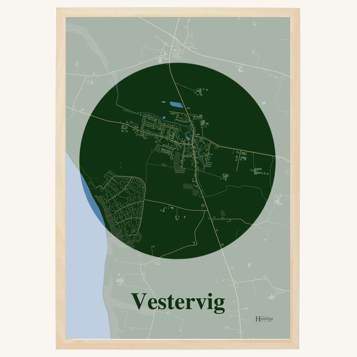 Vestervig plakat – Centrum 2026 – Mørk grøn