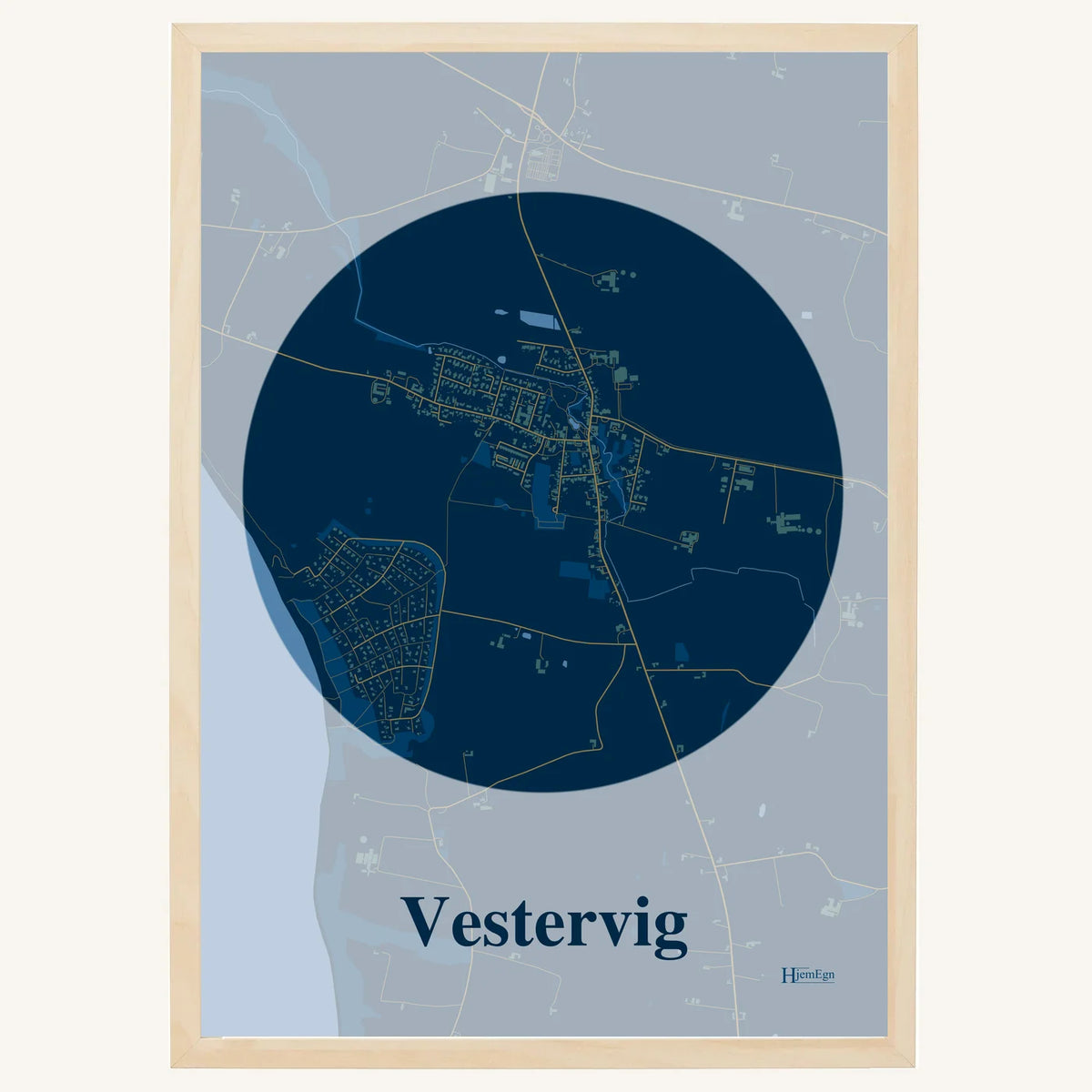 Vestervig plakat – Centrum 2026 – Mørk blå