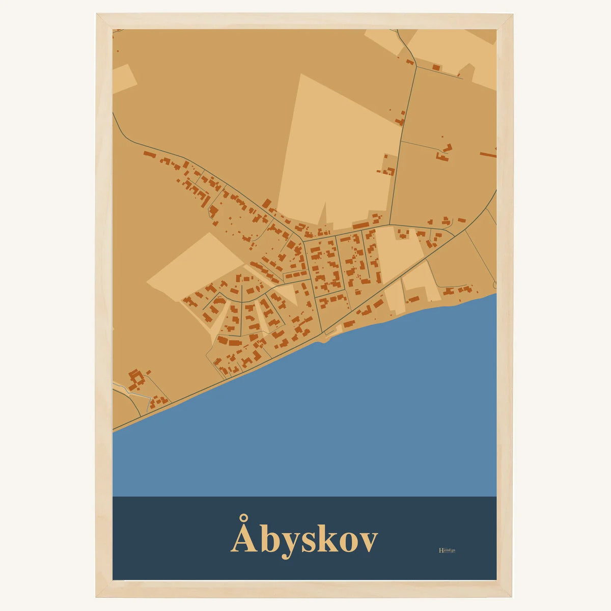 Åbyskov plakat – Firkantet 2026 – Lys pastel brun