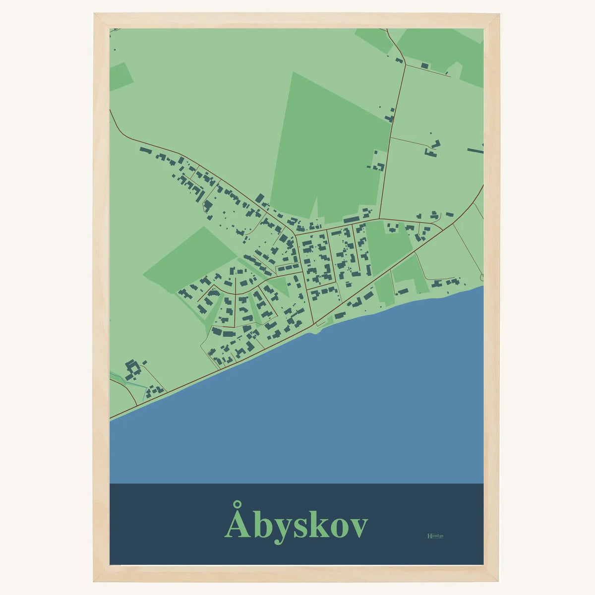 Åbyskov plakat – Firkantet 2026 – Lys pastel grøn