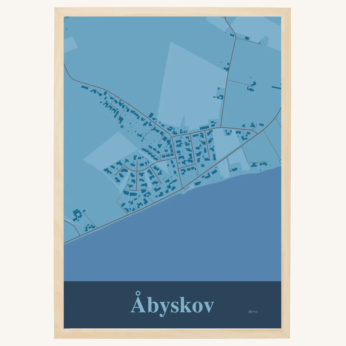 Åbyskov plakat – Firkantet 2026 – Lys pastel blå