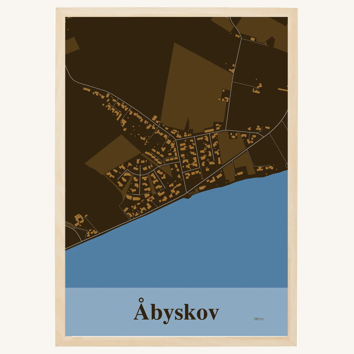 Åbyskov plakat – Firkantet 2026 – Mørk brun