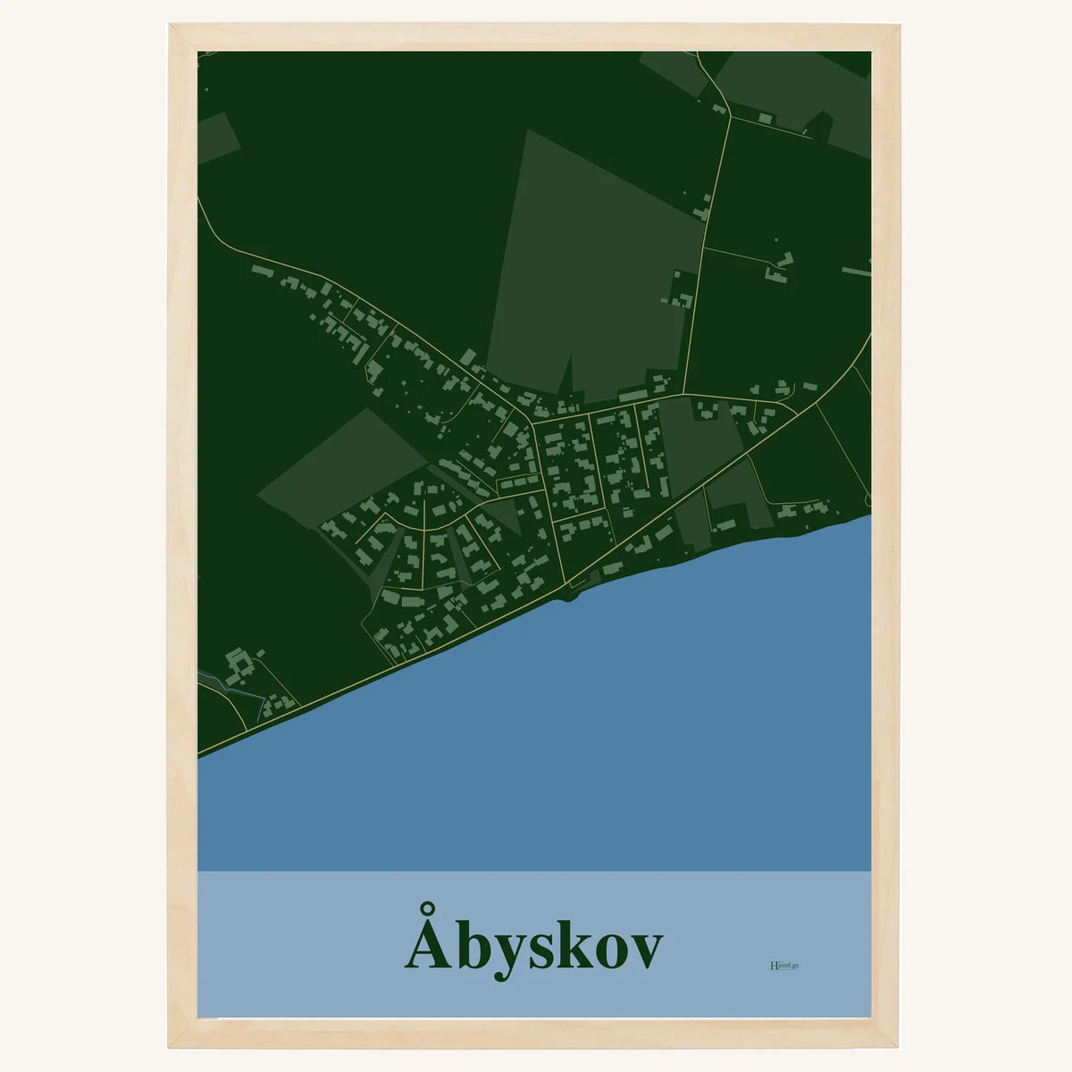 Åbyskov plakat – Firkantet 2026 – Mørk grøn