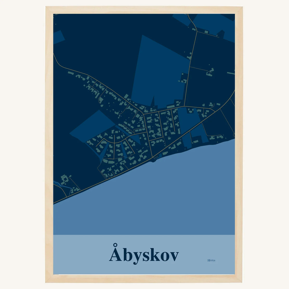 Åbyskov plakat – Firkantet 2026 – Mørk blå