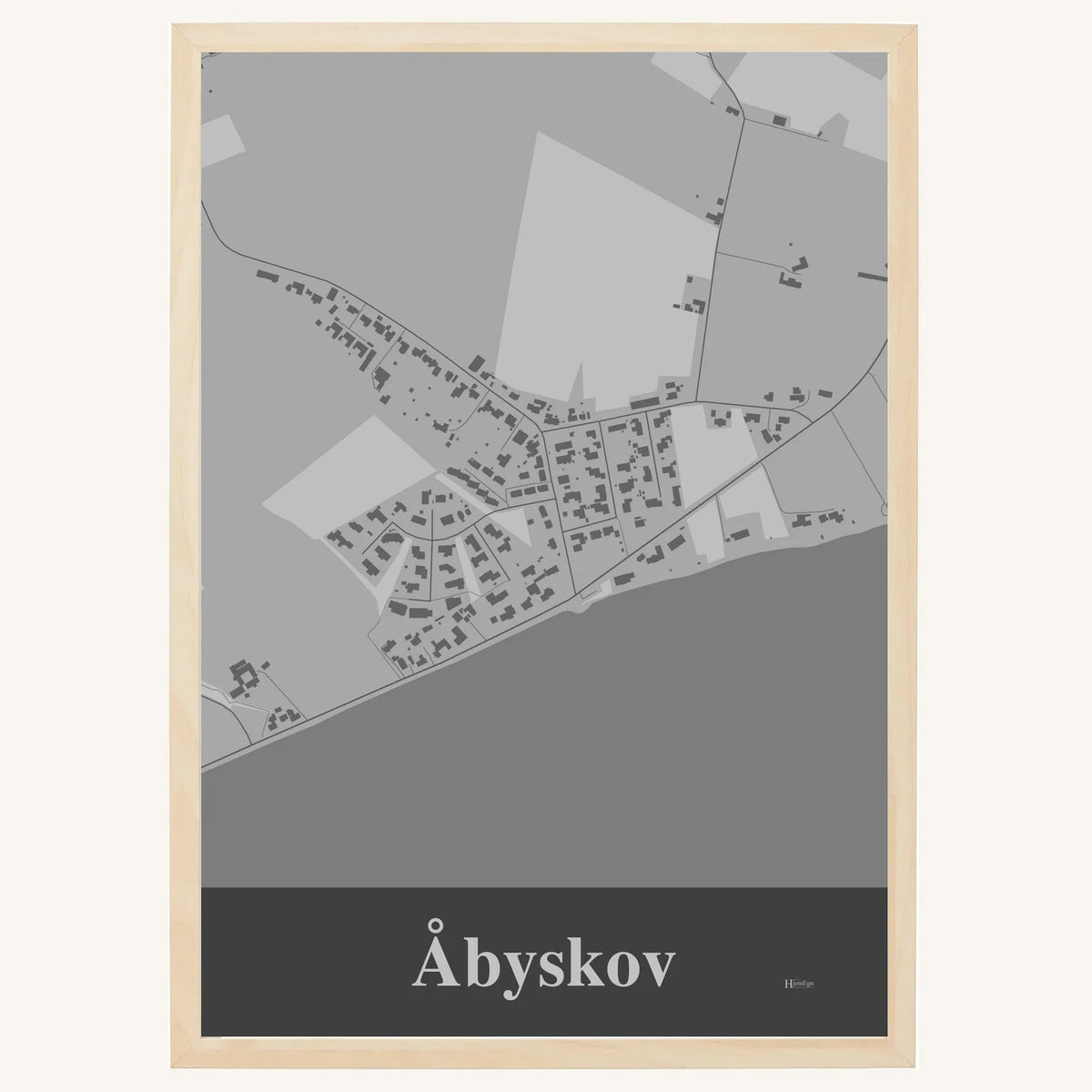Åbyskov plakat – Firkantet 2026 – Lys pastel grå