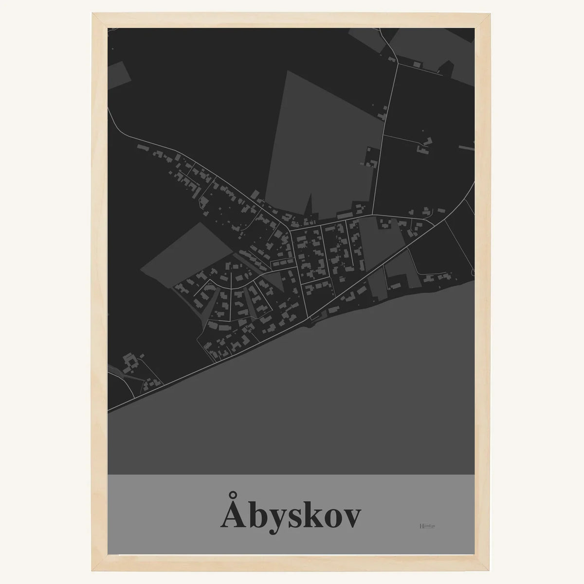 Åbyskov plakat – Firkantet 2026 – Mørk grå