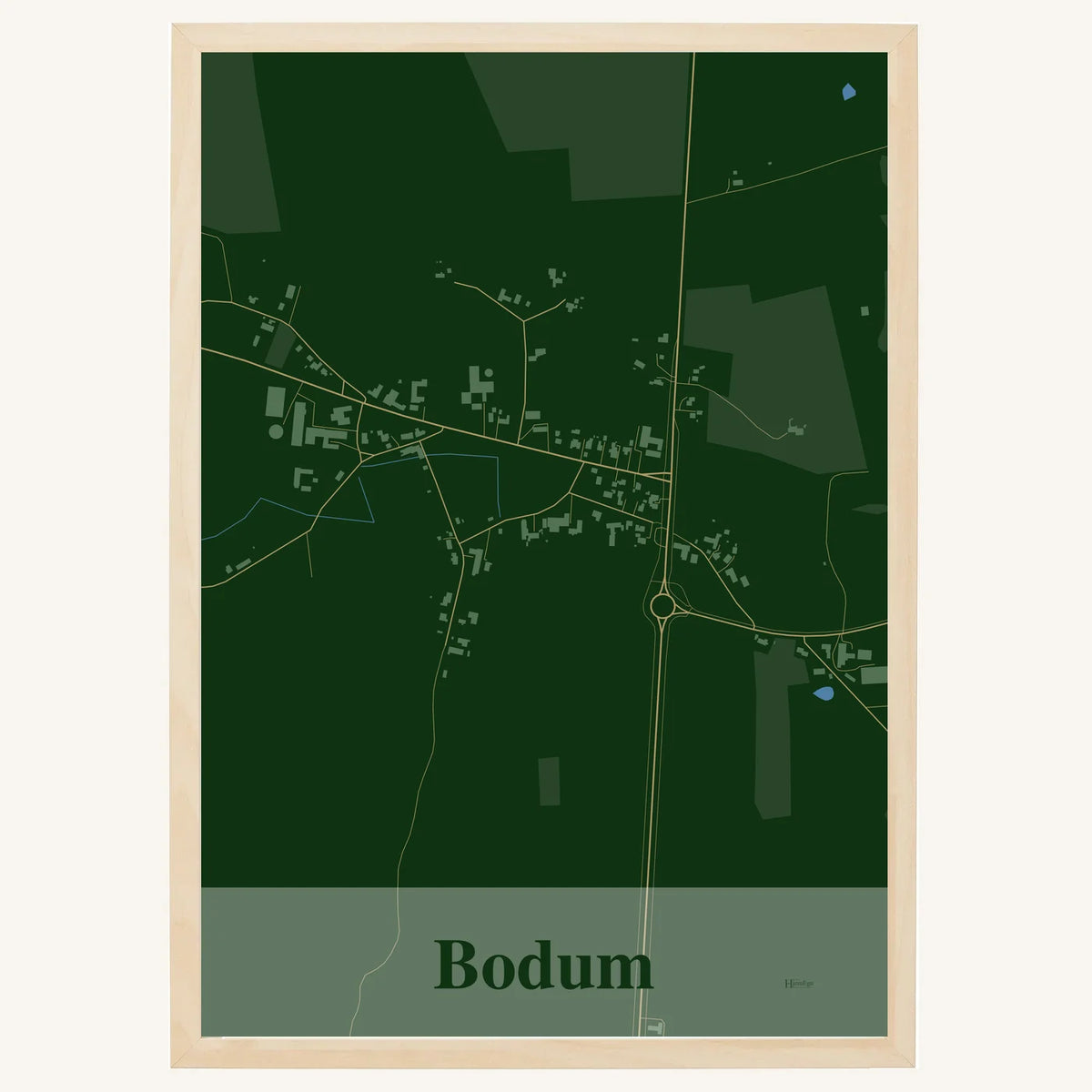 Bodum plakat – Firkantet 2026 – Mørk grøn