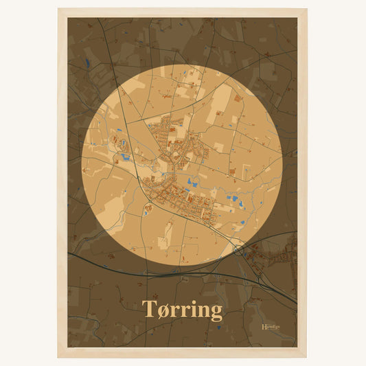Tørring plakat – Centrum 2026 – Lys pastel brun