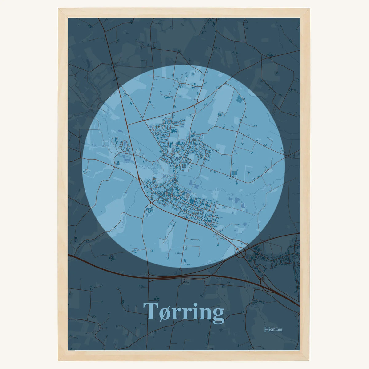 Tørring plakat – Centrum 2026 – Lys pastel blå