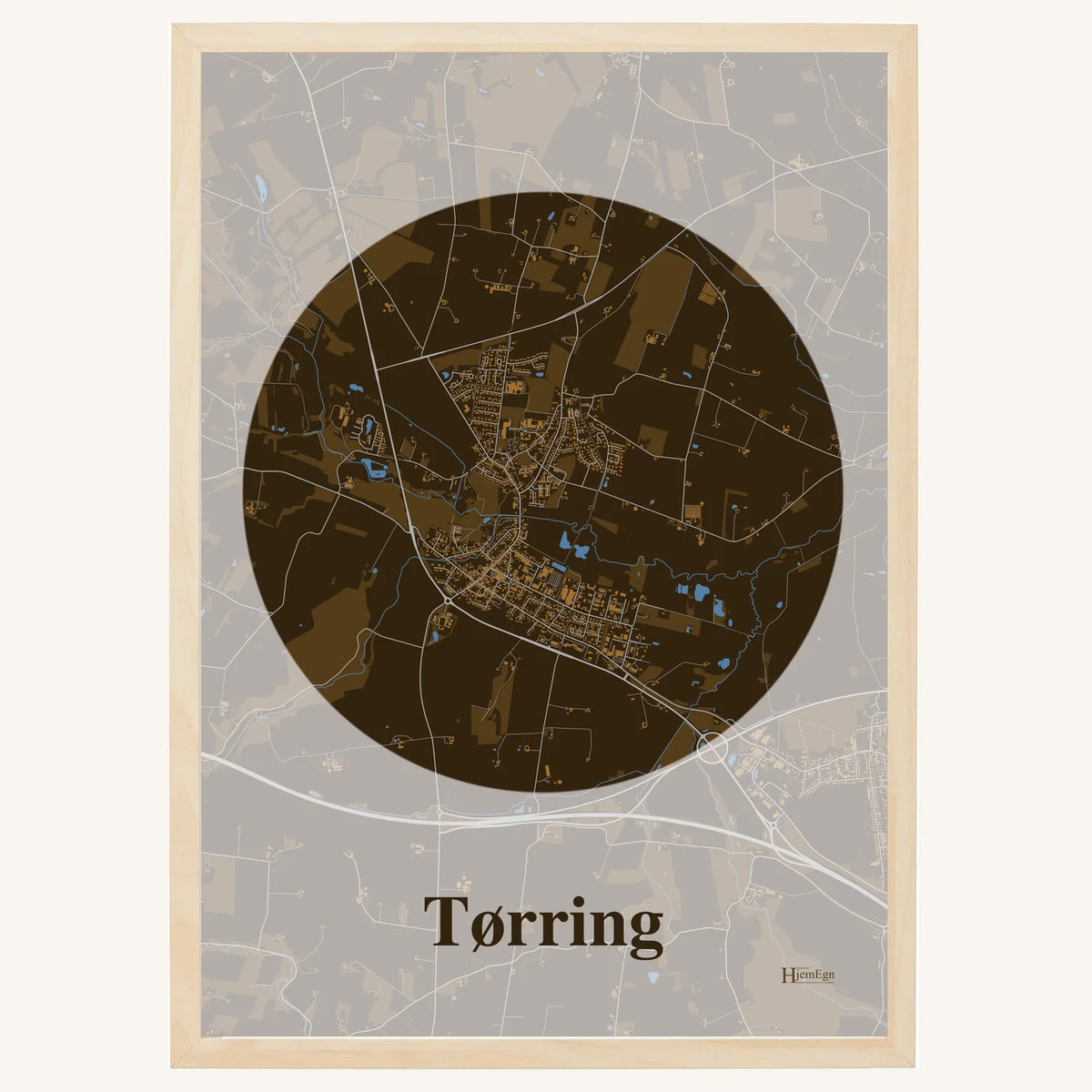 Tørring plakat – Centrum 2026 – Mørk brun