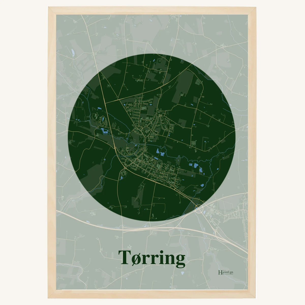Tørring plakat – Centrum 2026 – Mørk grøn
