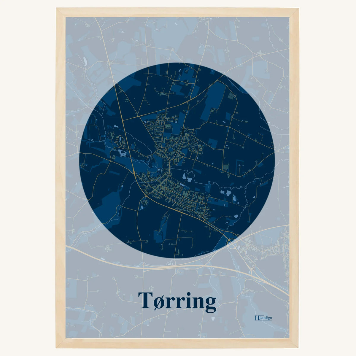 Tørring plakat – Centrum 2026 – Mørk blå