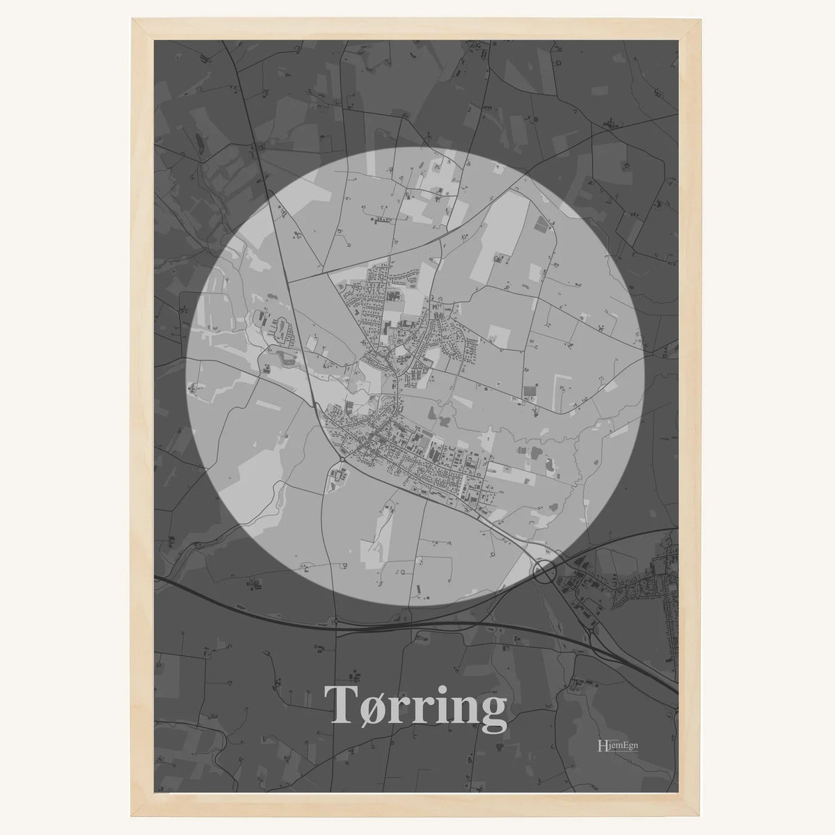 Tørring plakat – Centrum 2026 – Lys pastel grå
