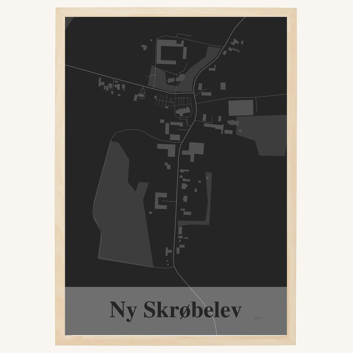 Ny Skrøbelev plakat – Firkantet 2026 – Mørk grå