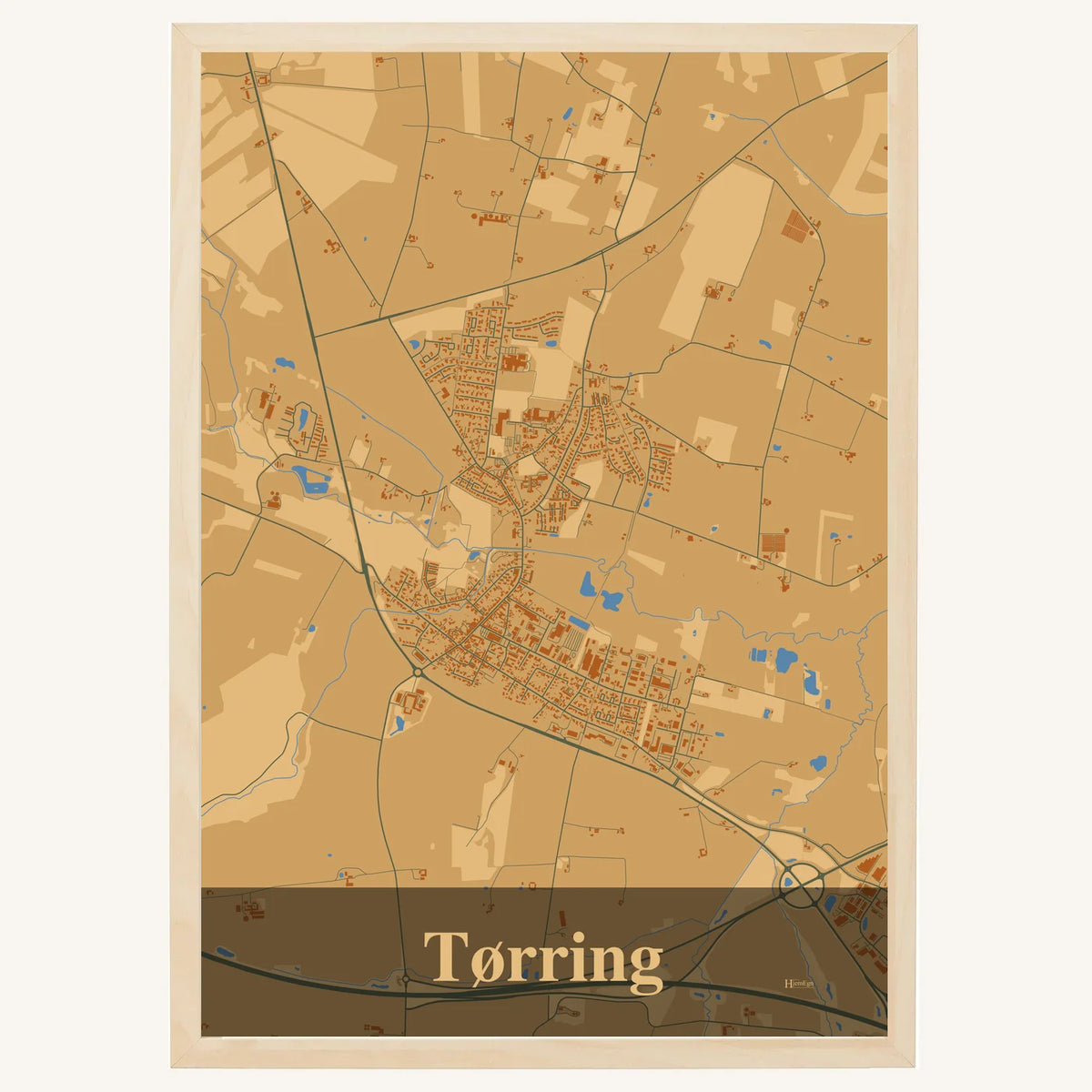 Tørring plakat – Firkantet 2026 – Lys pastel brun