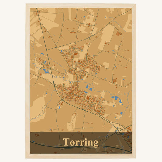 Tørring plakat – Firkantet 2026 – Lys pastel brun